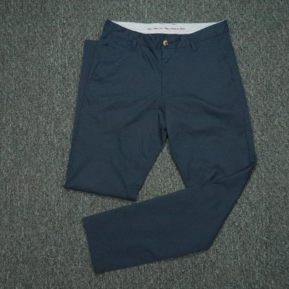 Rhone Pants Mens 30x32 Blue Tech Chino Performance Twill Travel Lightweight‎